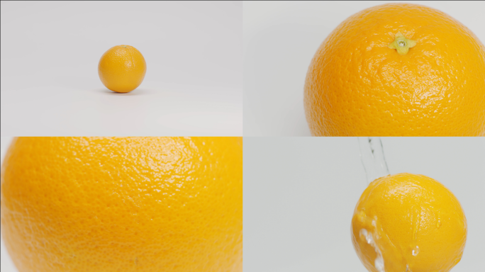 【4K】一个橙子素材