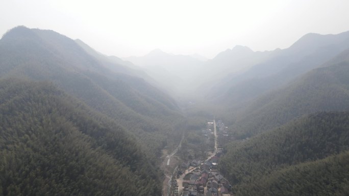 安徽乡村乡道实景航拍4K