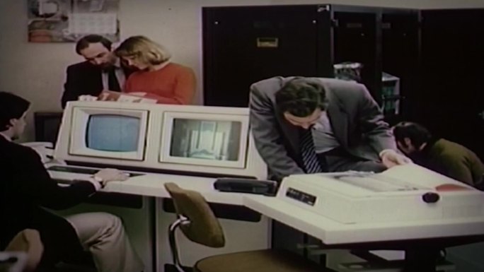 80年代电脑自动化办公