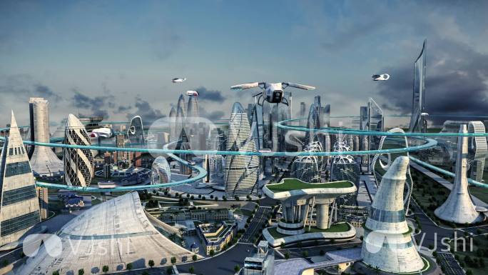 未来科技轨道城市