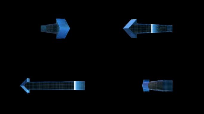 E3D科技箭头AE