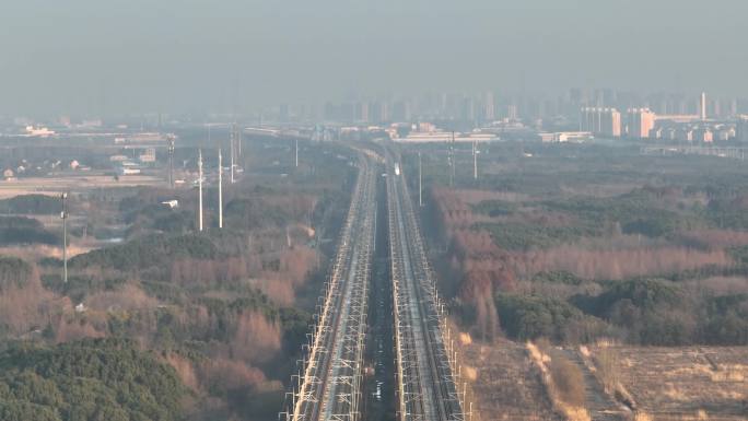 4k航拍高铁 动车 中国高铁 高铁建设