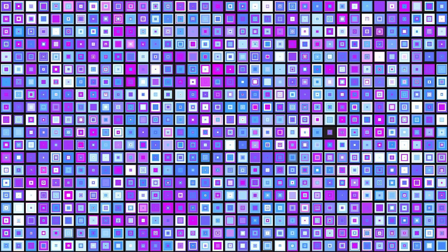 4K蓝紫色大方块方格动画无缝循环