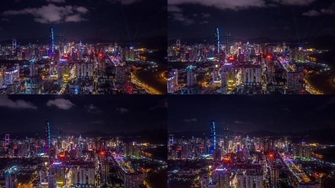 深圳罗湖区夜景延时4K