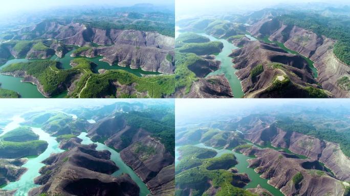 湖南郴州景区航拍 丹霞地貌 郴州 高椅岭