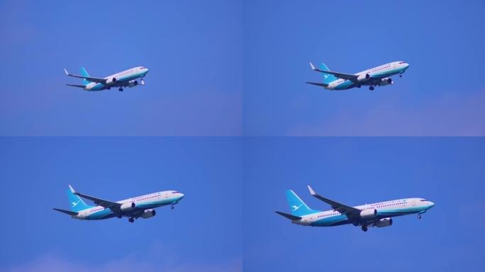 厦门航空4K飞机航班 飞机降落 飞机视频