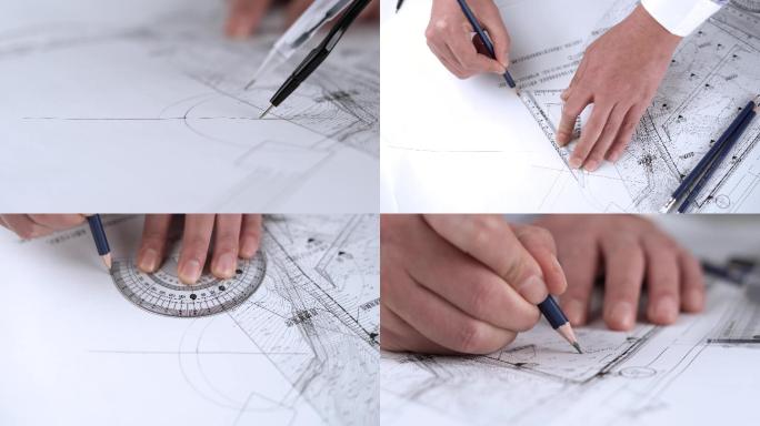 画图纸 画设计图 手绘图纸 画工程图
