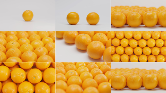 【4K】多个橙子素材