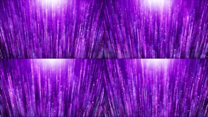唯美优雅紫色粒子绚丽光线浪漫婚礼背景视频