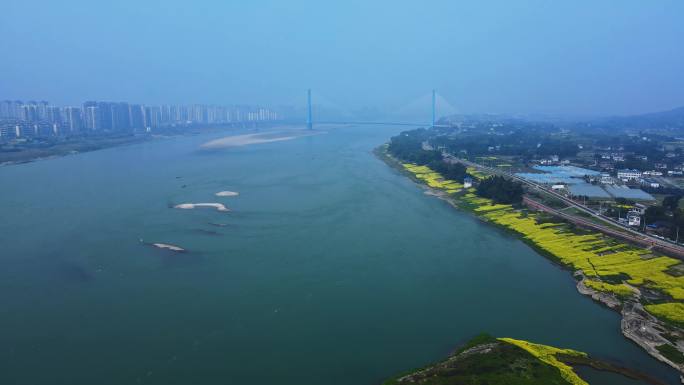 宜宾 南溪长江大桥4K航拍