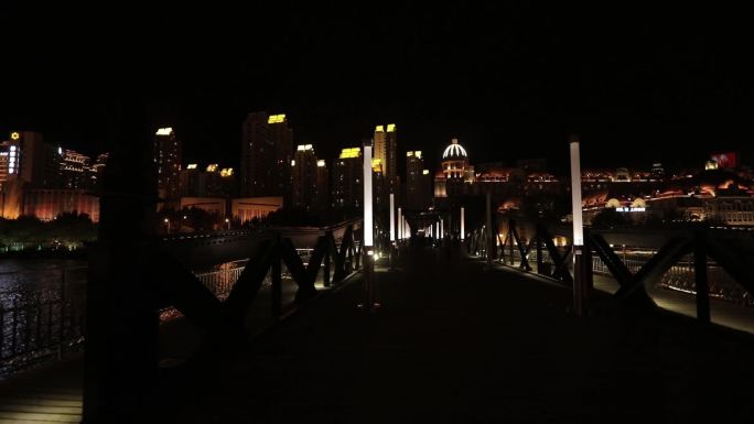 天津桥夜景延时