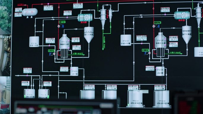 4K_工厂控制室监控室产线控制室