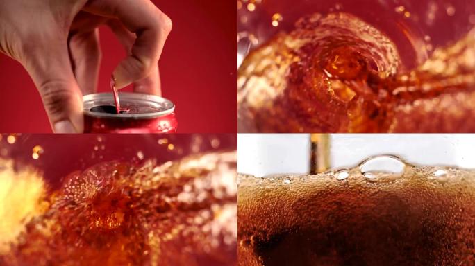 易拉罐可乐 倒可乐特殊视角