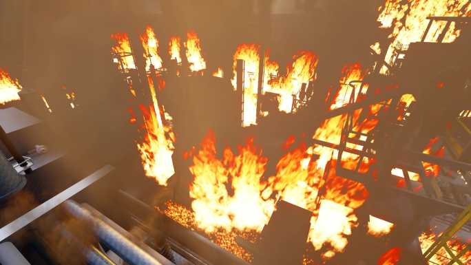工厂发生安全事故产生爆炸火灾