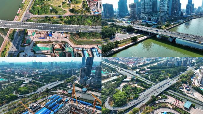 广州琶洲航拍2022年最新华南大桥琶洲