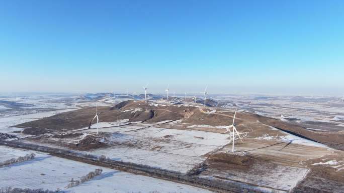 风力发电 新能源 风机 冬季 碳达峰