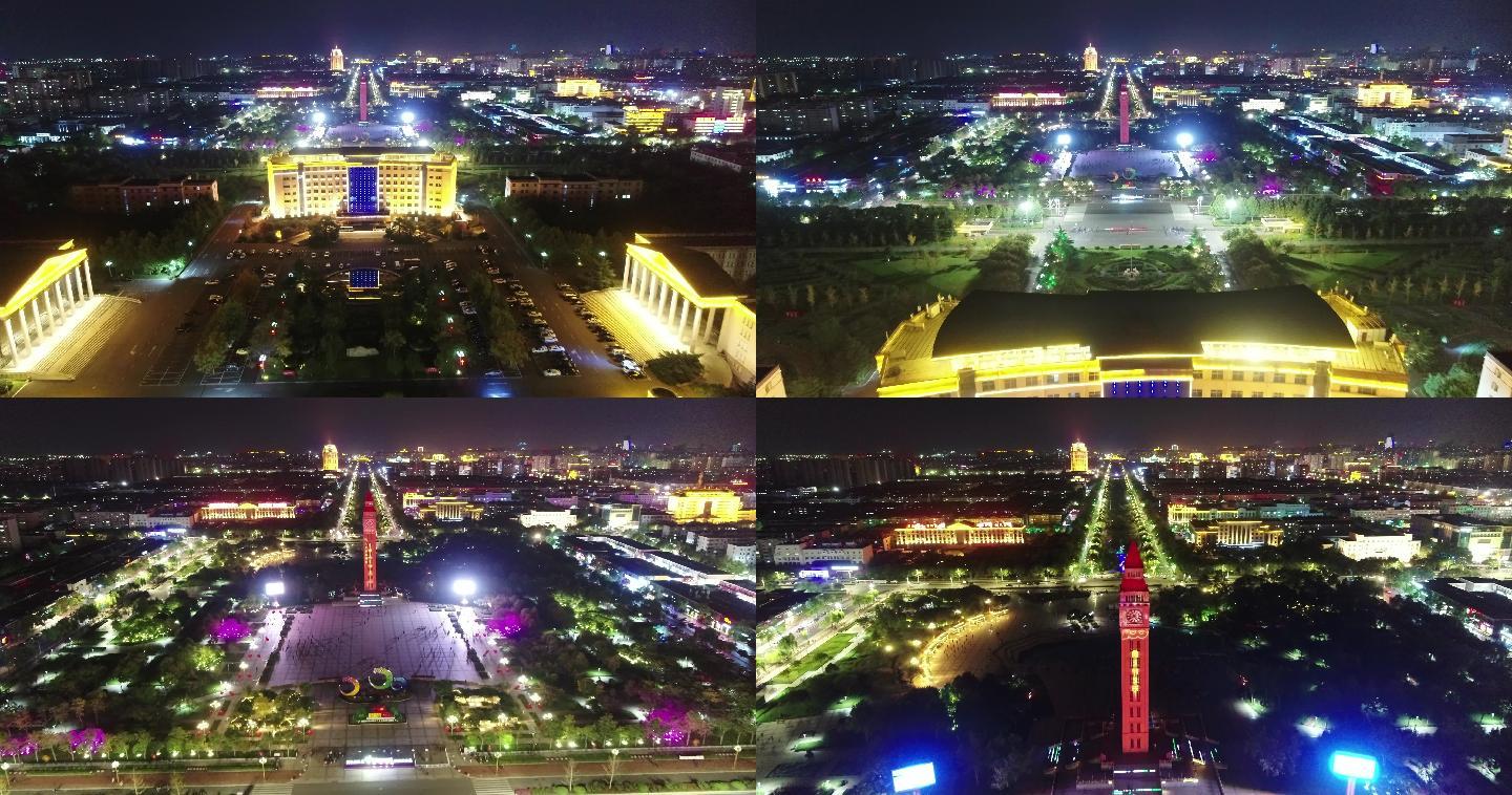 城市夜景空镜 4k