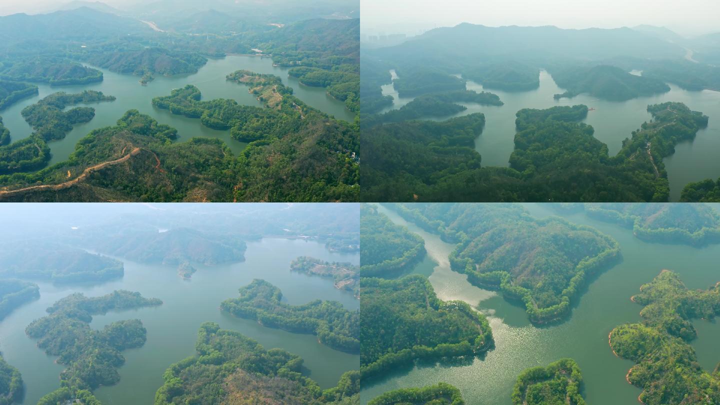 【4K超清】惠州航拍红花湖生态风景区