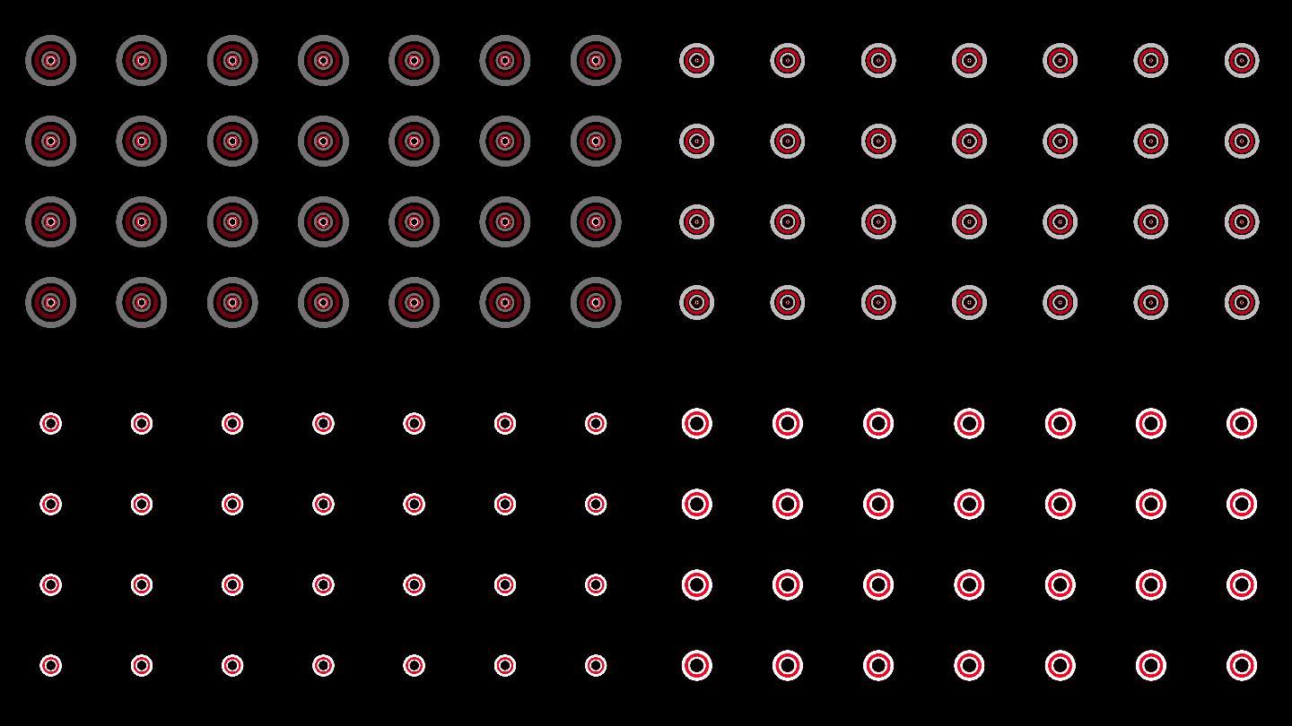 4K红色圆环动感节奏视频-通道循环