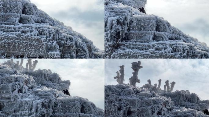 冰雪雾凇大明山冰封