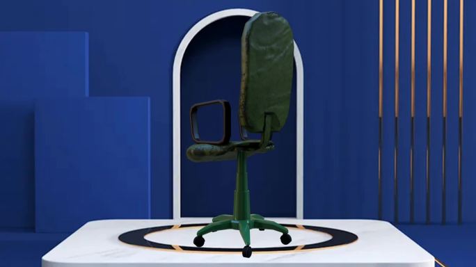 绿色电脑椅靠椅