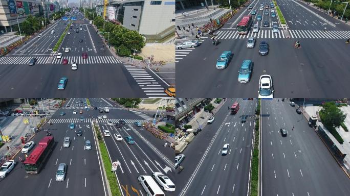 道路车辆 车流 出租车 公交车 城市交通