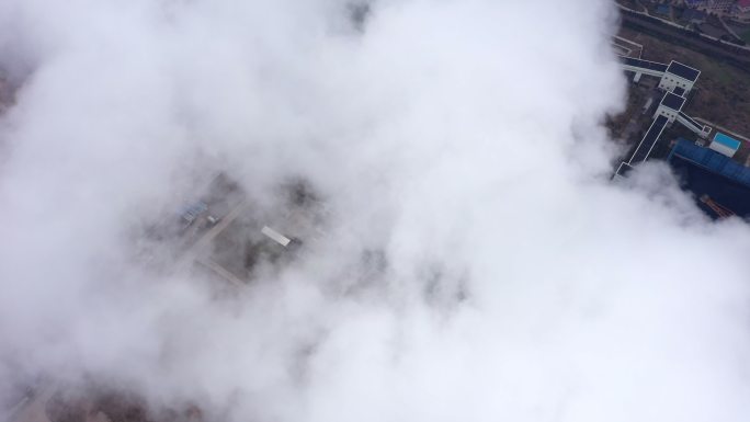 无人机航拍火力发电厂