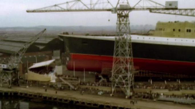 80年代欧洲豪华游轮下水出航