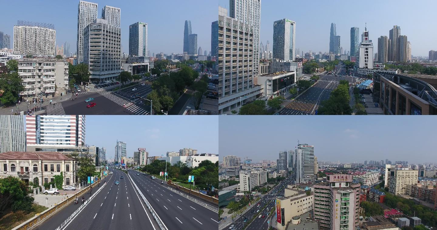 天津航拍 城市发展 道路建设
