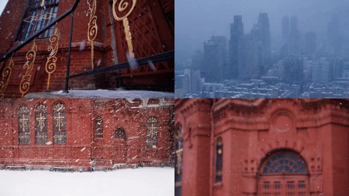 绝美大雪中梦幻古堡：百年阿列克谢耶夫教堂