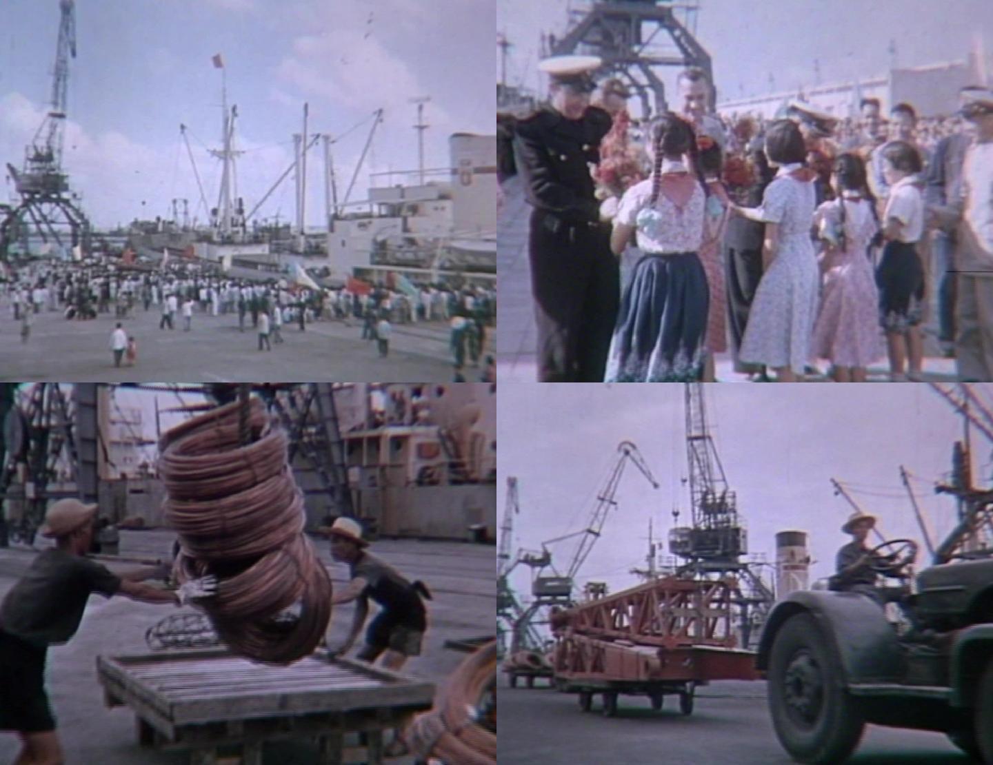 50年代湛江港建成通航建成投产落成典礼