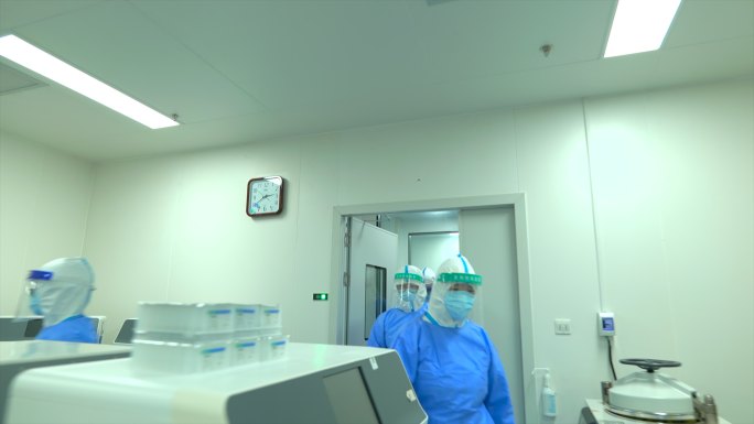 医务工作者进行核酸检测4k视频素材