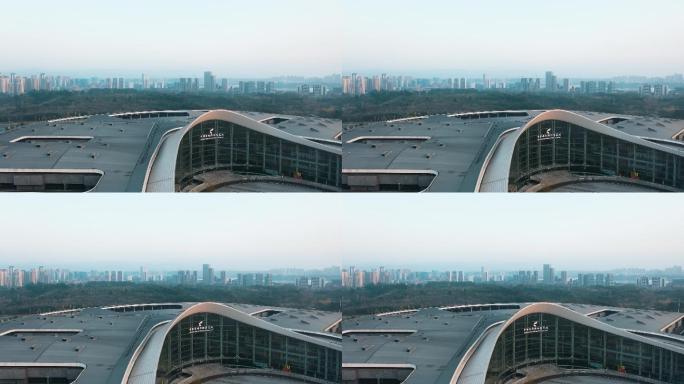 中国西部国际博览城 航拍 4k