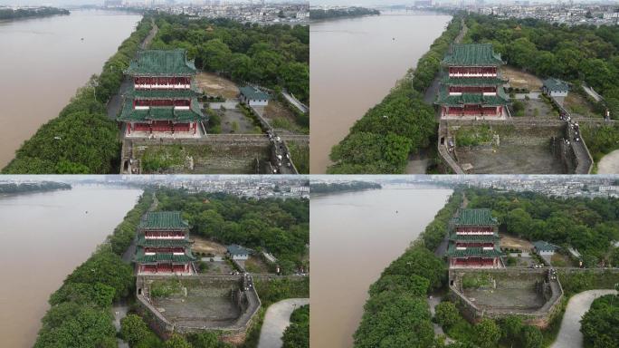 江西赣州江南宋城八镜台航拍