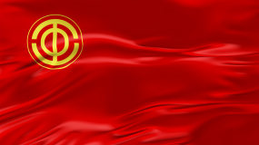 4k工会旗帜_视频loop循环视频素材