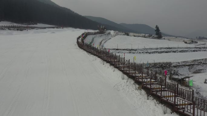 滑雪场 瞿昙国际滑雪场 滑雪