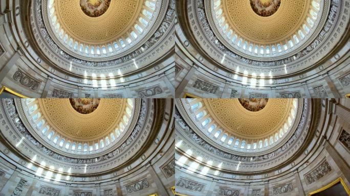 美国国会大厦圆顶的内部