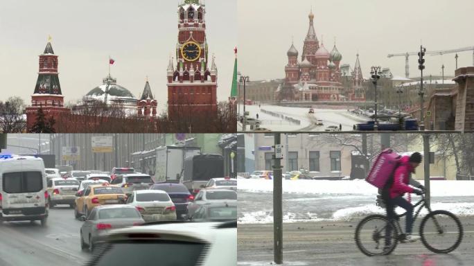 雪后莫斯科