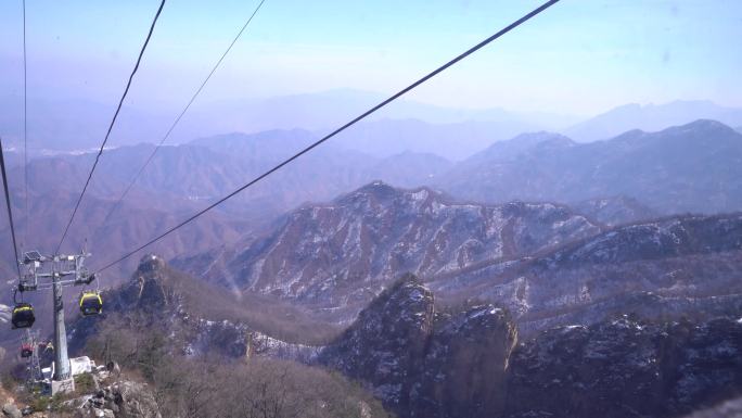 4K河南洛阳老君山雪景风景风光游玩A