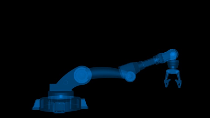 4K光影3D机械手臂通道循环