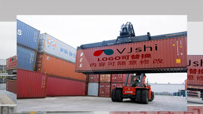 卡车箱式货车物流运输LOGO替换广告营销