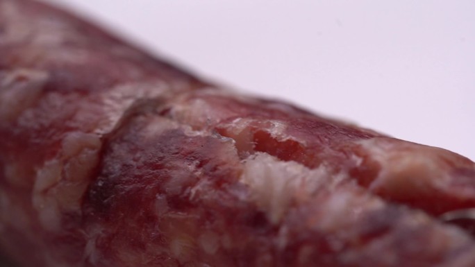 微距解剖香肠肉质腊肠熏肉 (1)