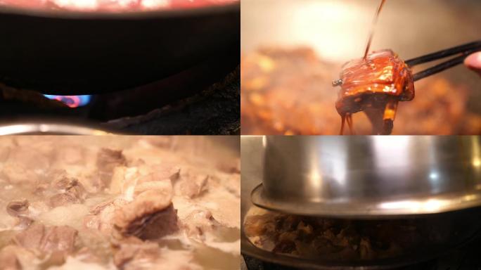 大锅红烧羊肉 制作步骤镜头