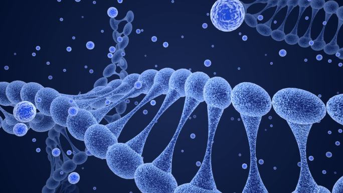 DNA基因链透明通道素材