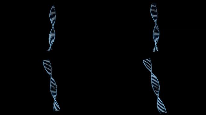 蓝色生物医学螺旋DNA 动态视频