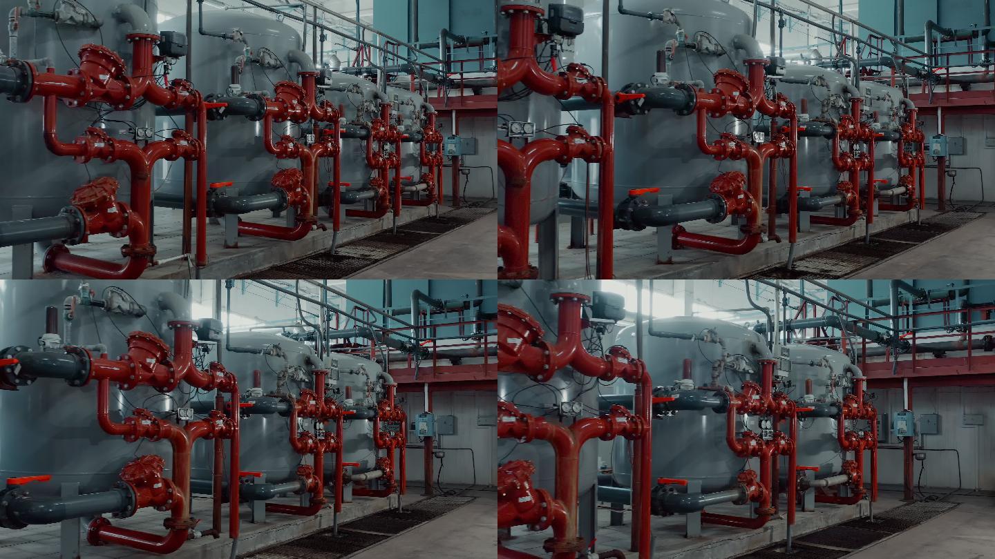 大型企业锅炉房的供暖设备。