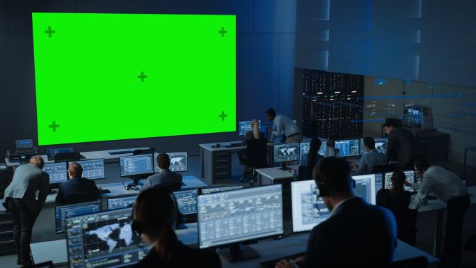 控制中心调度绿幕运营大数据物联网监测服务