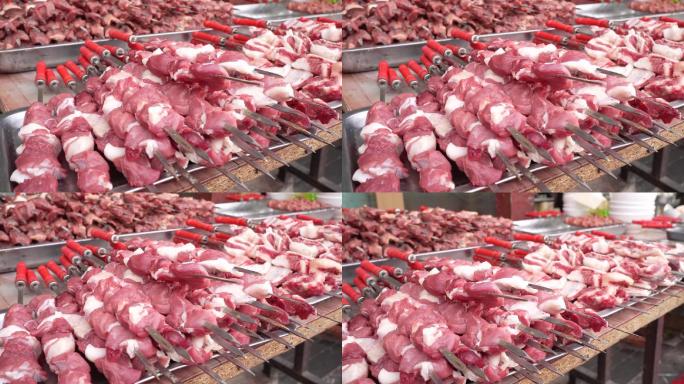 新疆羊肉串 喀什羊肉串 羊肉串 羊肉