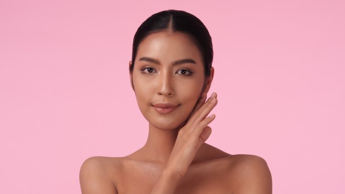 时尚女模特外国人美女肌肤