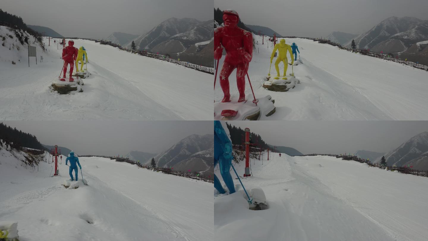 滑雪场 瞿昙国际滑雪场 滑雪